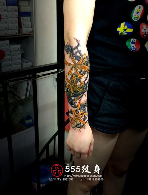 彼岸花纹身图案大全图片