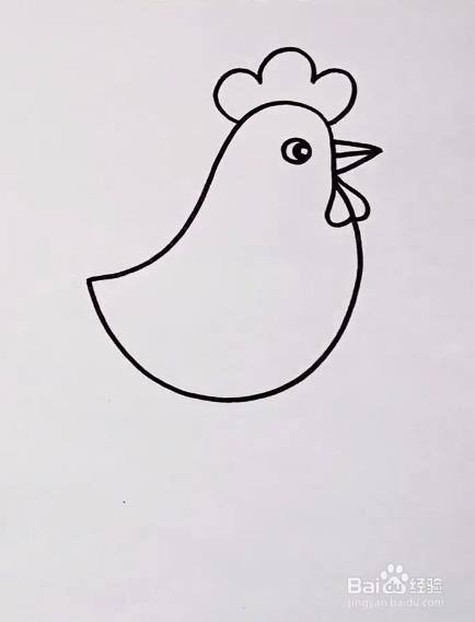 鸡怎么画好看