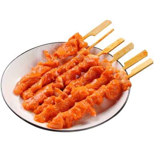 骨肉相连新鲜冷冻生骨肉相连鸡肉串烧烤大肉串 2斤 骨肉相连