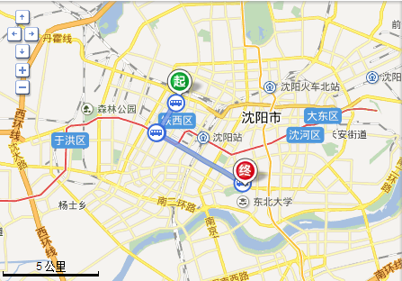 铁西北一路服装城到南湖公交车