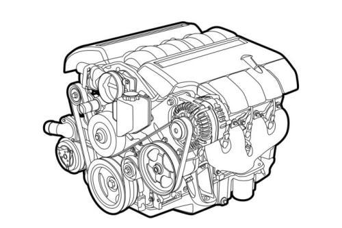 汽车发动机简笔画