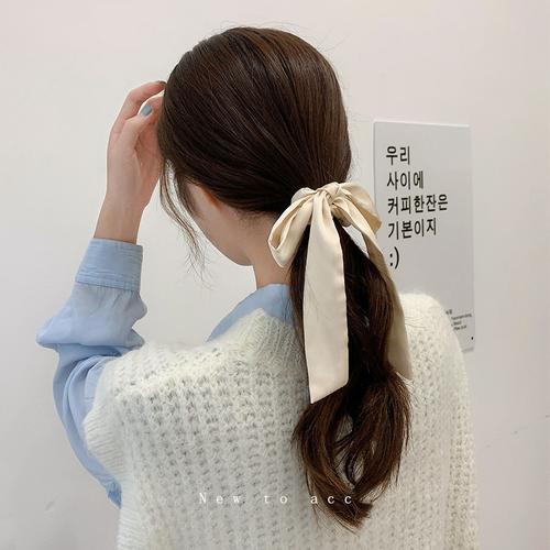 韩国网红少女发绳扎马尾皮筋大蝴蝶结大肠发圈女简约气质头绳头饰
