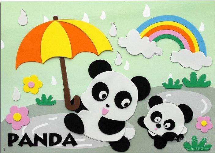 供应heiniu黑妞宝贝动物贴画-装饰贴画-幼儿园创意贴画