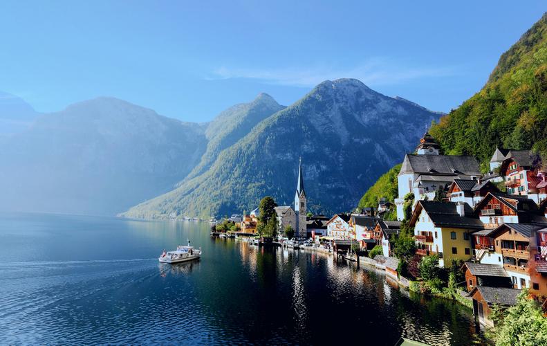 小镇晨曲哈尔斯塔特