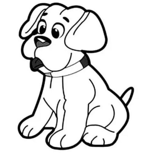 儿童小狗简笔画教程图片