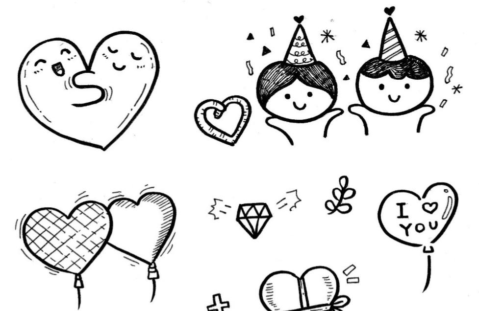 简单几笔画出超可爱的涂鸦简笔画头像