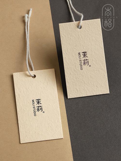 服装吊牌订做 定制 logo设计女装店标签定做单张小清新服饰卡纸印刷
