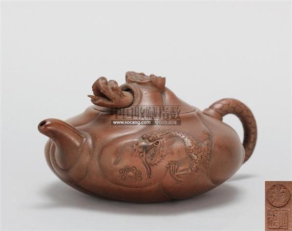 范正根制鱼化龙壶 - - "茶熟香温"—紫砂古器与日本藏中国漆器 - 2011