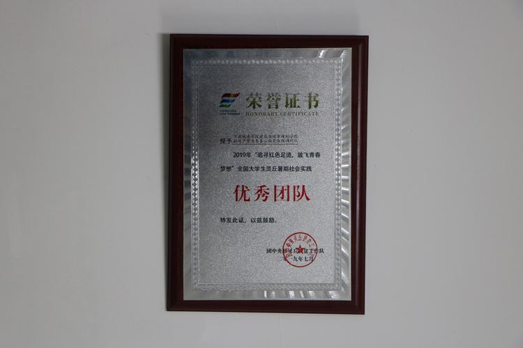 学院规建学院社会实践调研队获全国大学生灵丘暑期社会实践优秀团队奖