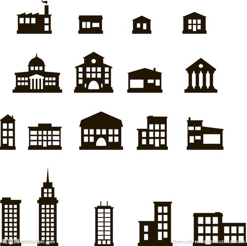 建筑图标图片