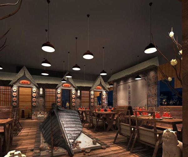 普通小饭店装修效果图