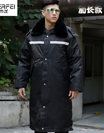 警服冬装绅杰龙中长款冬装棉衣加厚多功能保安大衣冬季安执作训服工作