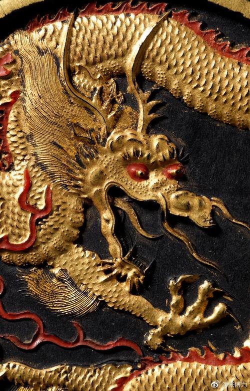 顺治时的龙还是很有杀气的玄龙焕 墨 .