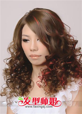 引领烫发时尚 女士烟花烫发型图片