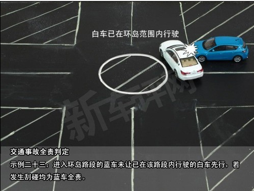 环岛撞车事故责任划分
