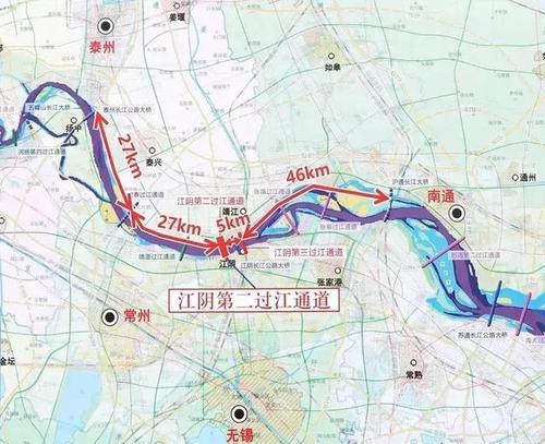 江阴:第二过江通道起自靖江公新公路与城西大道交叉口