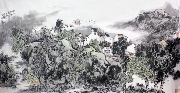画家鉴长春作品展示