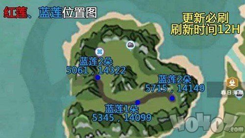 创造与魔法红莲蓝莲在哪里红莲蓝莲刷新点位置介绍