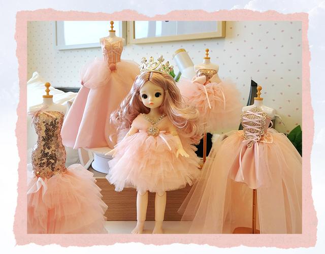 娃娃衣服制作材料包英伦公主服装设计儿童手工diy女孩玩具礼物创意