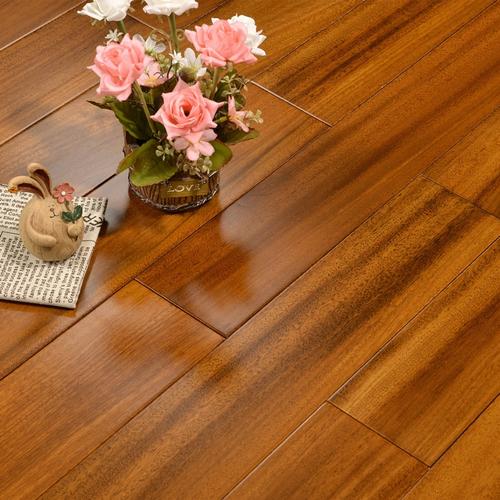 阿斯卡利圆盘豆原木纯实木地板钢琴烤漆室内黑胡桃色本色灰色