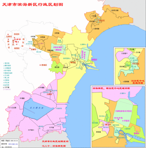 滨海新区行政区划图,天津旅游地图,天津旅游地图攻略