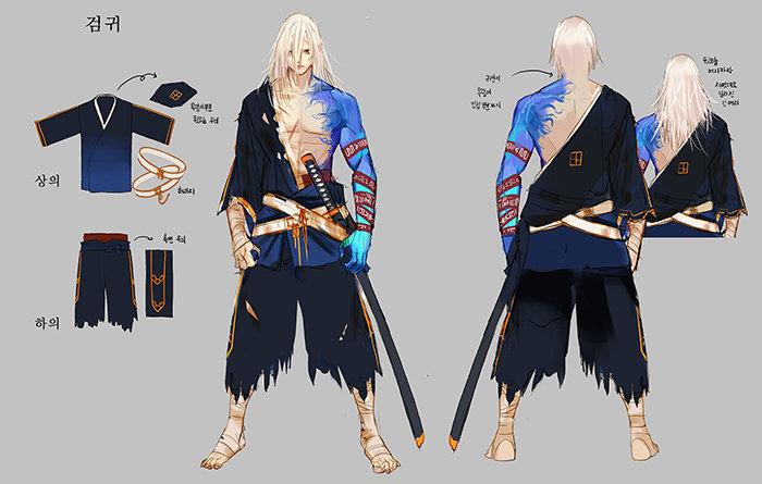 dnf剑鬼原画设计和技能设计分享[图]