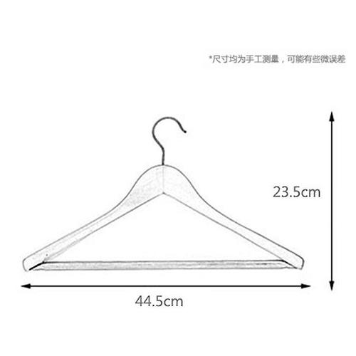 原木色衬衫衣架尺寸图