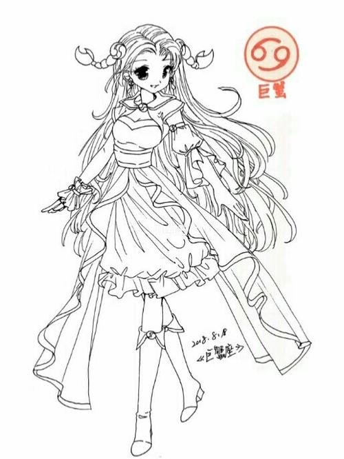 十二星座绘画图片_绘画_星座命理_星座