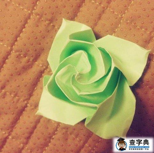 手工制作 折纸手工 情人节折纸玫瑰图解-美丽的韩式卷心玫瑰 2015-11
