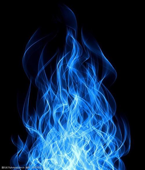 蓝色火焰背景