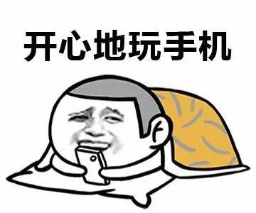 表情包丨周末还是开心地玩手机吧