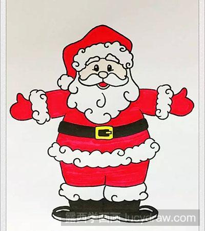 儿童画圣诞老人教程