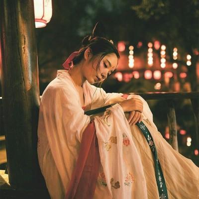 古风头像|自截|女头|森系|意境|唯美|汉服 〕〔 春山春酒,春与青溪