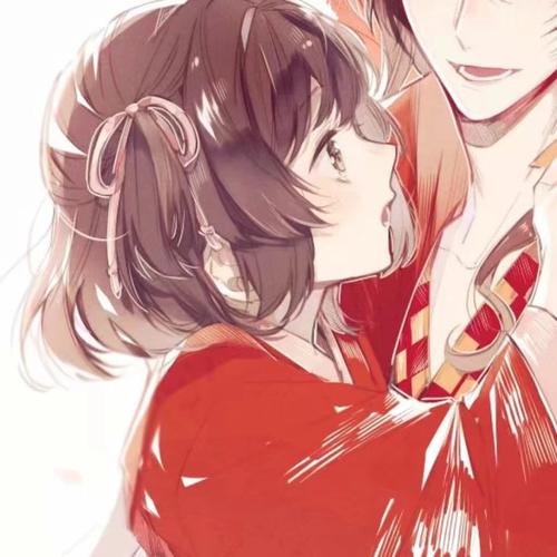 手绘情侣头像 动漫手绘古风