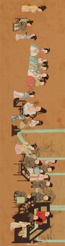 萌版《韩熙载夜宴图》 作者:@段公子煜