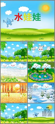 幼儿园儿歌《水娃娃》ppt课件教案配音音乐