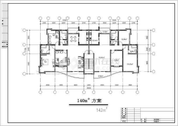 某多层住宅建筑设计图纸(共3张)