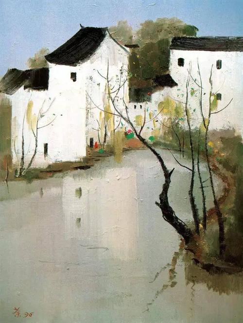 当代著名画家,油画家,美术教育家吴冠中作品欣赏