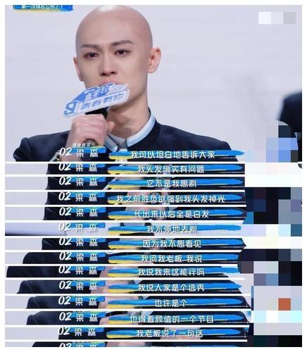 被lisa说像一休哥戴墨镜吓哭选手梁森剃光头博人眼球吗