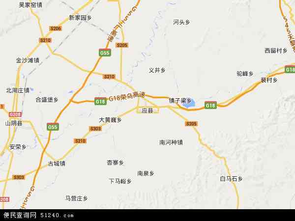 应县地图 - 应县电子地图 - 应县高清地图 - 2021年应县地图