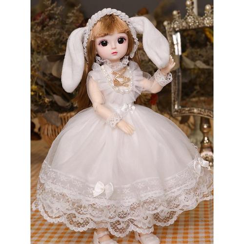 儿童玩具女孩芭比娃娃30厘米小号迷你乖乖公主洋套装仿真精致玩偶视频