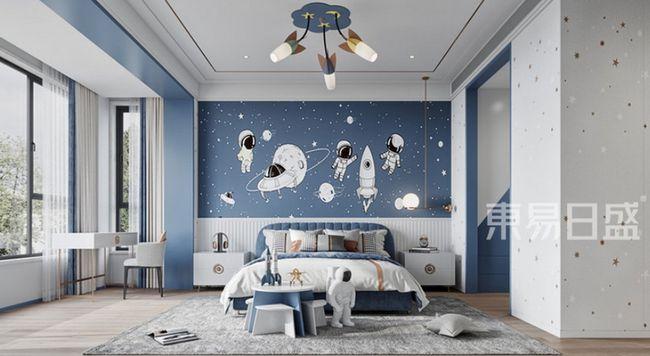 儿童房装修效果图赏析,如何助力快乐童年|背景墙||床