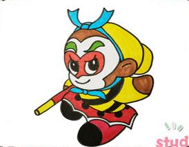 齐天大圣孙悟空怎么画? 西游记简笔画