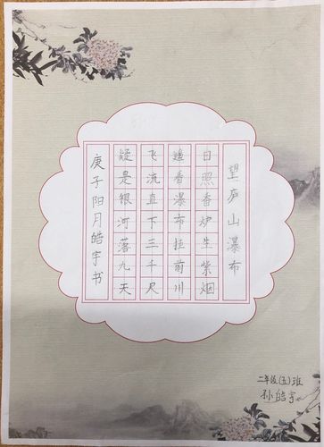 校区205班硬笔书法大赛 写美篇   同学们的作品得到了老师们的好评