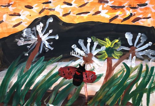 儿童水粉画/作品分享_小朋友_儿童水粉画_母婴_早教