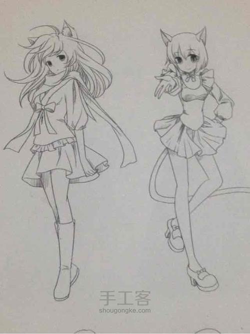 动漫人物简笔画霸气女 简笔画图片大全-蒲城教育文学网