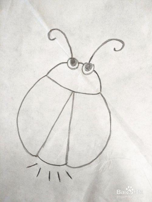 萤火虫晚上简笔画画法