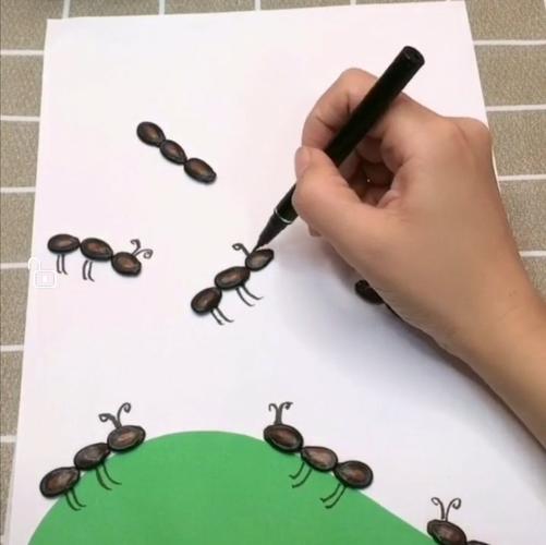 【艺田童画艺术教育】创意手工课堂----可爱的小蚂蚁