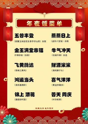 图集丨上海各高校年夜饭菜单出炉