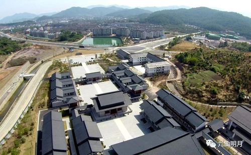 航拍溪口新地标:浙江佛学院